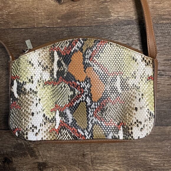 Anne Klein Crossbody Rare Animal / Snake Print - Picture 2 of 8